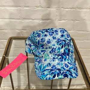 *NEW NWT* Lilly Pulitzer Run Around Hat in Iris Blue